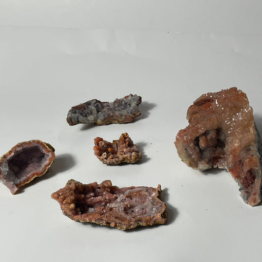 Wavy Pink Chalcedony Specimen from Morocco