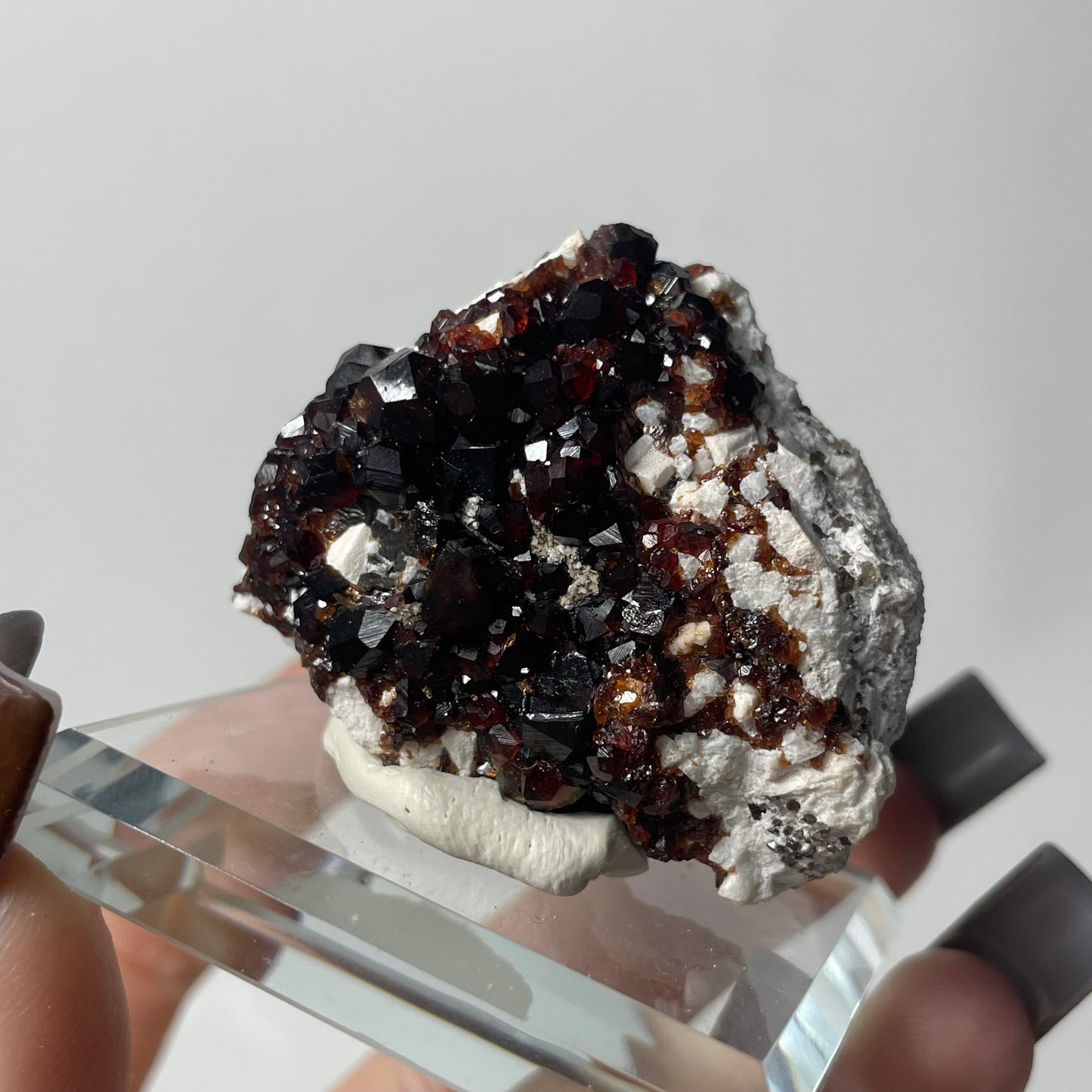 Spessartine Garnet with Smoky Quartz Specimen from Fujian, China: You Choose