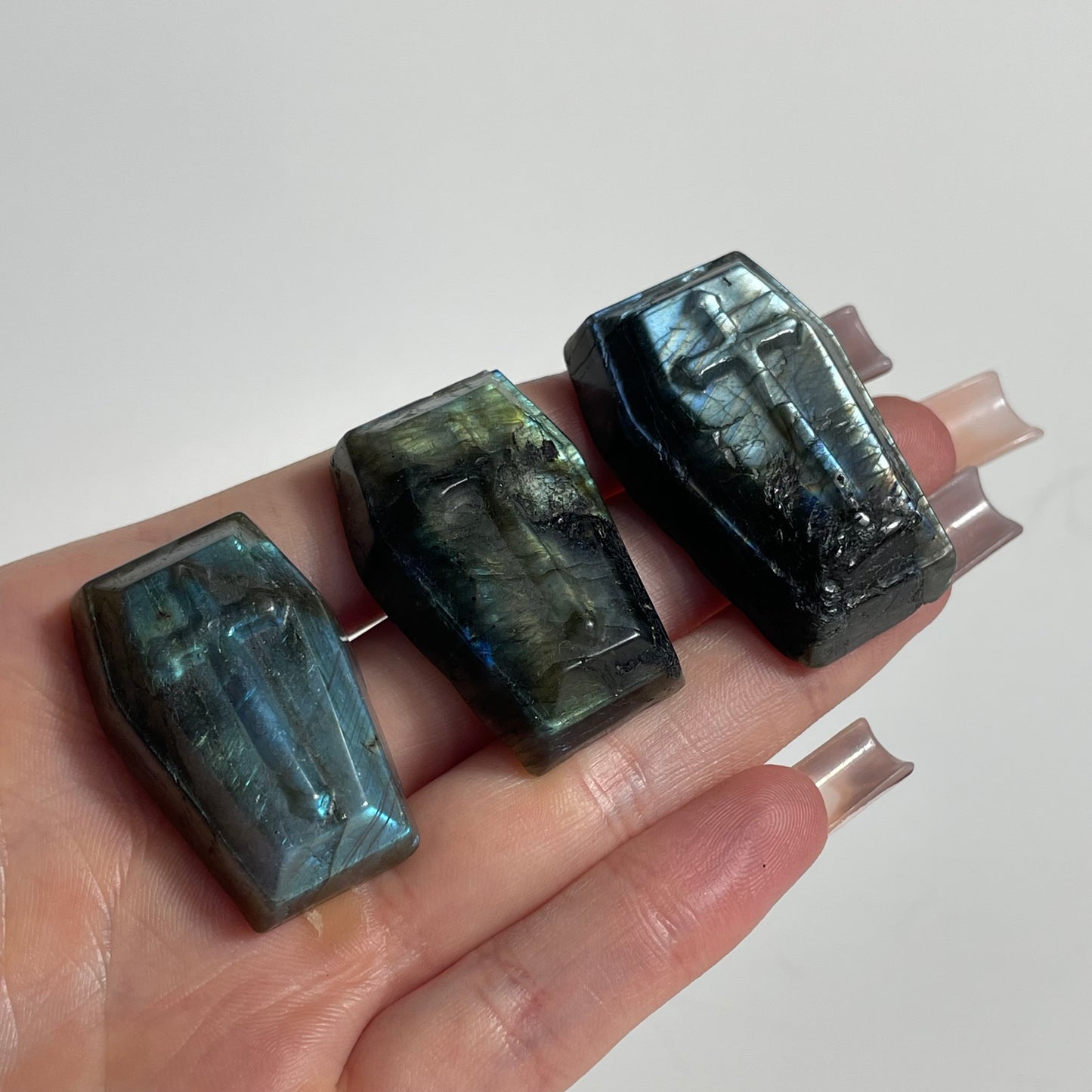 Labradorite Coffin Carving: You Choose