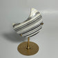 Zebra Calcite Moon Carving with Stand: You Choose