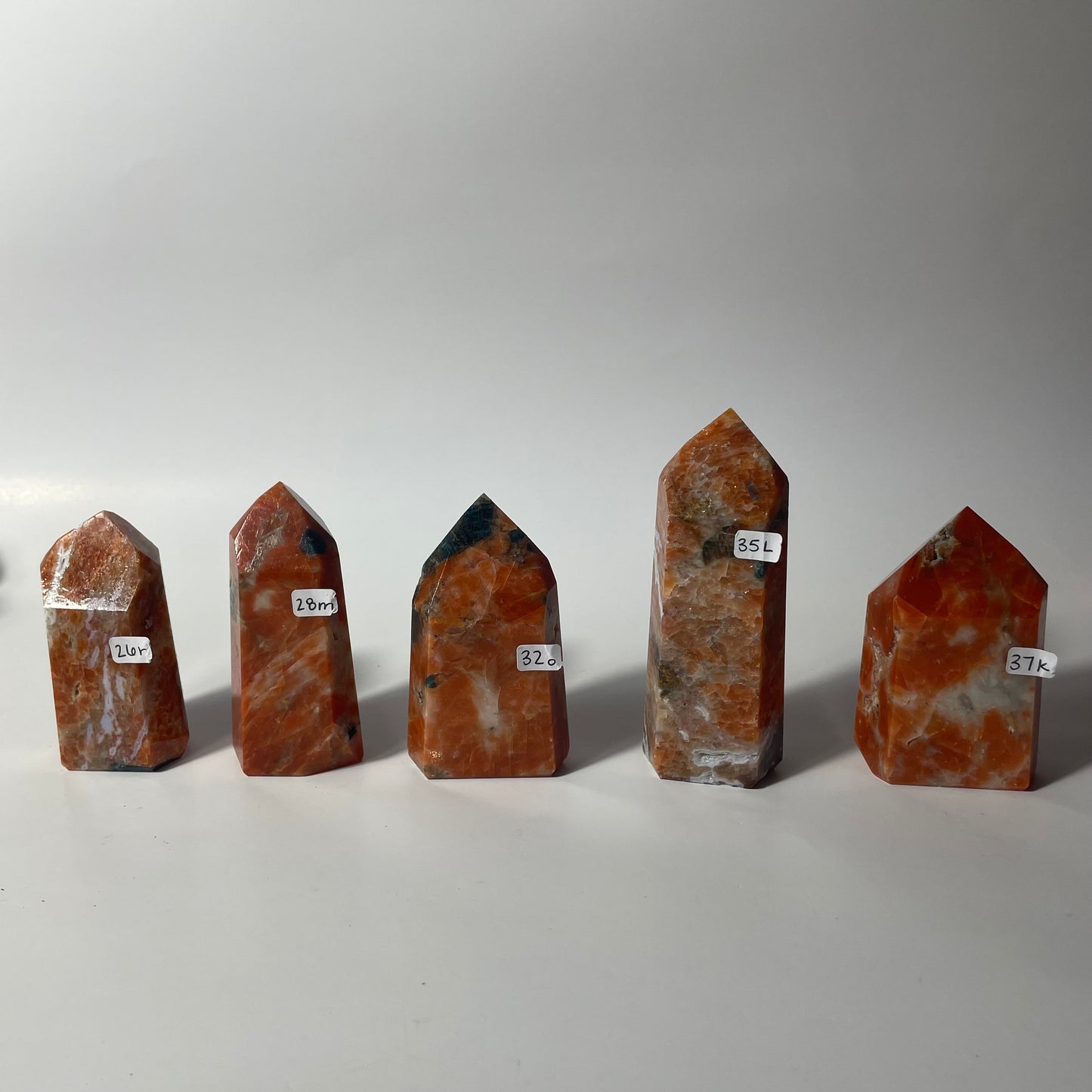 Orange Calcite + Blue Apatite Tower: You Choose