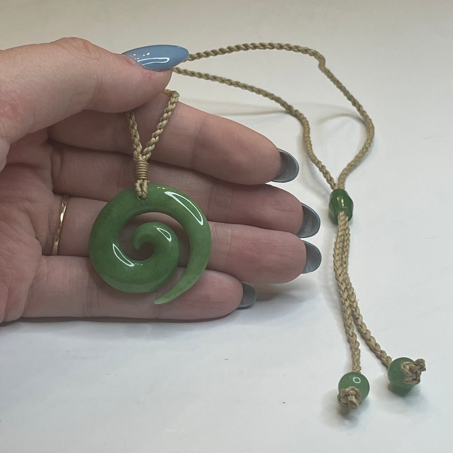 Jade Spiral Necklace: Intuitive Pick
