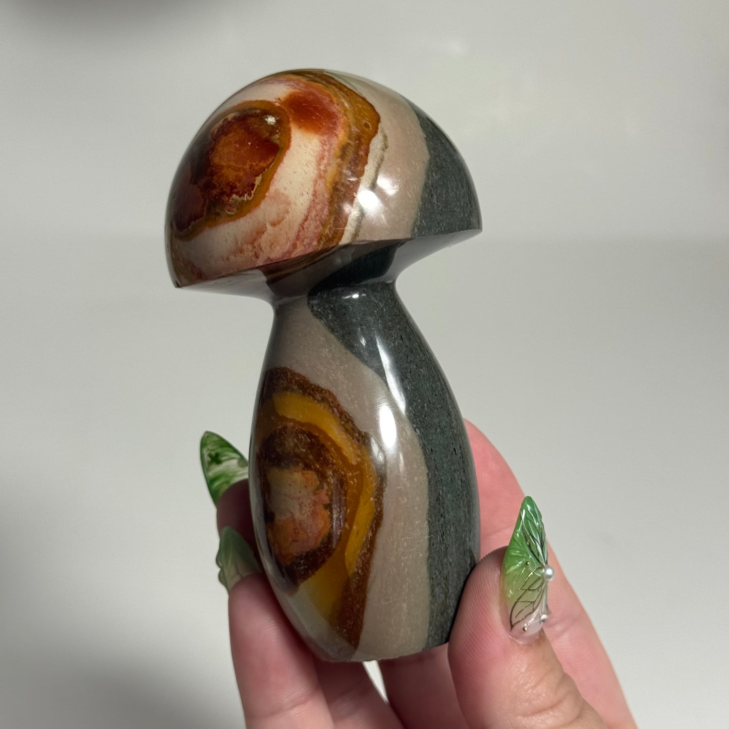 Polychrome Mushroom Carving: You Choose (Large)