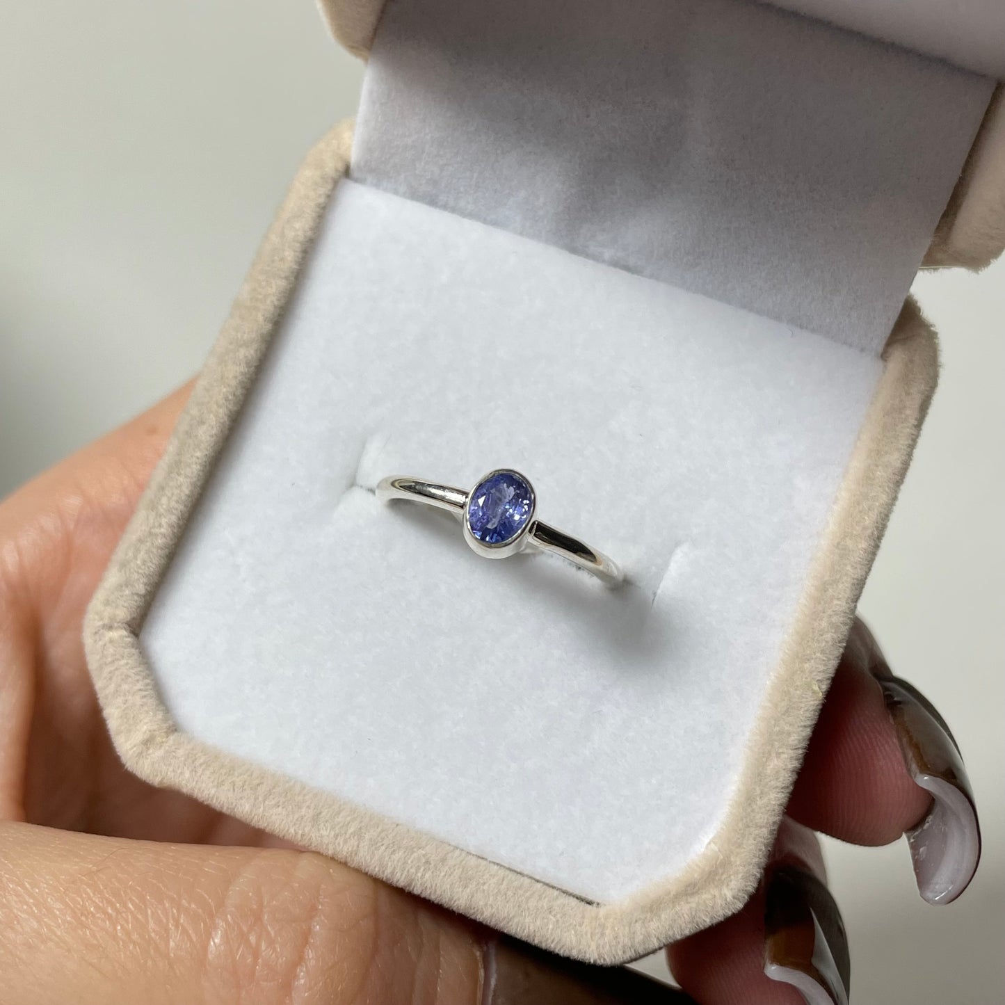 Tanzanite Sterling Silver Ring: You Choose (Size 5-10)