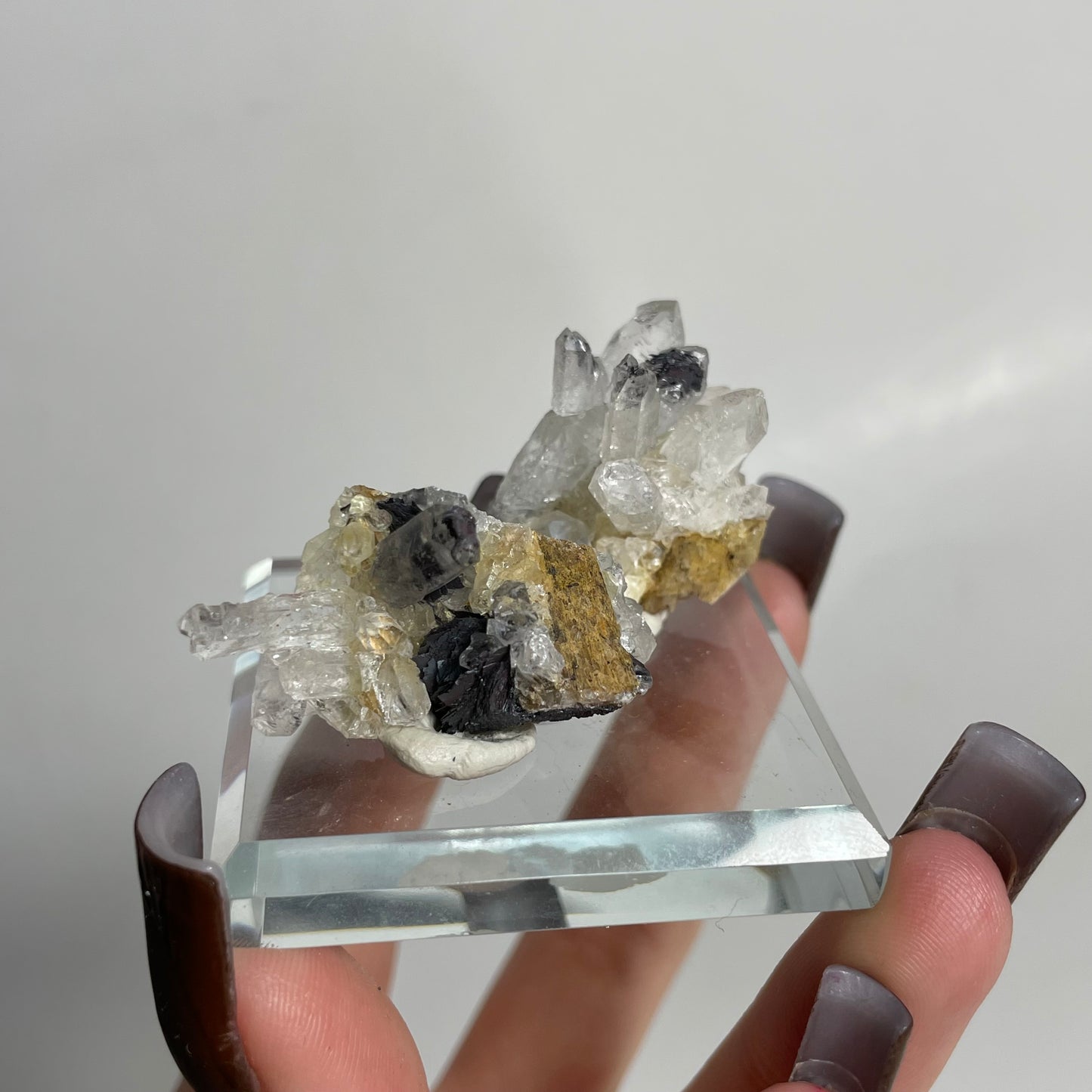 Specularite and Quartz Specimen from China: You Choose