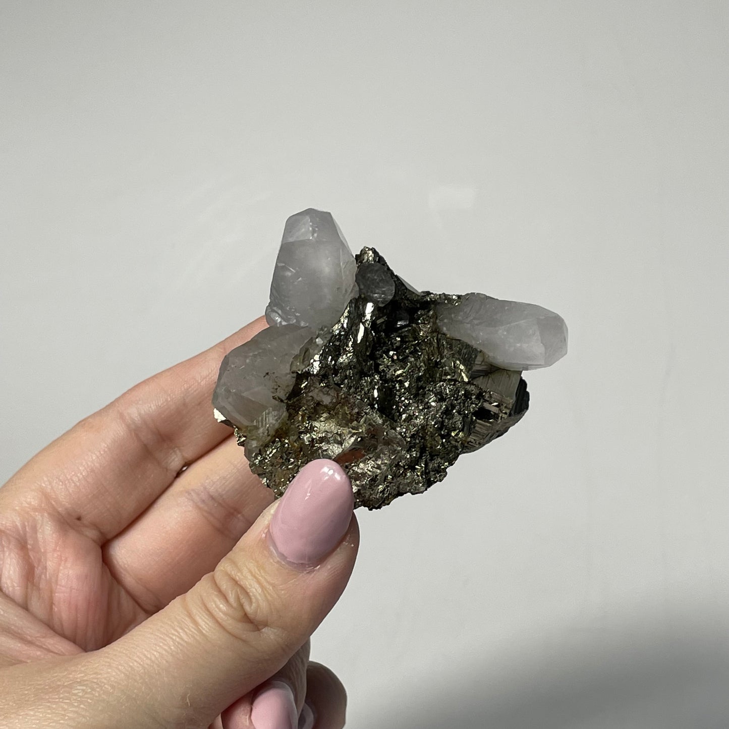 Calcite and Pyrite Specimen from Ancash, Peru: You Choose