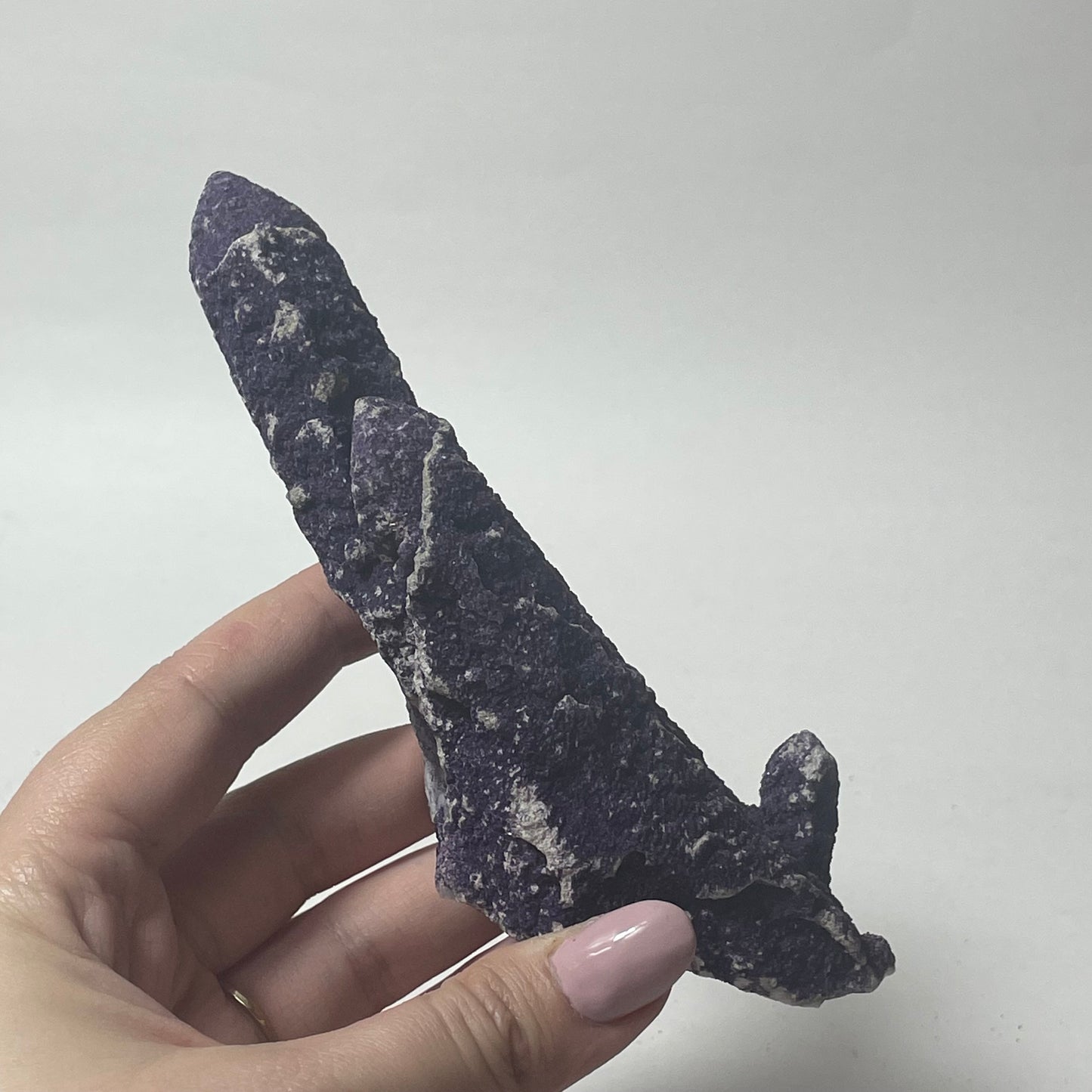 Purple Fluorite Coated Candle Quartz Specimen from Inner Mongolia, China: You Choose