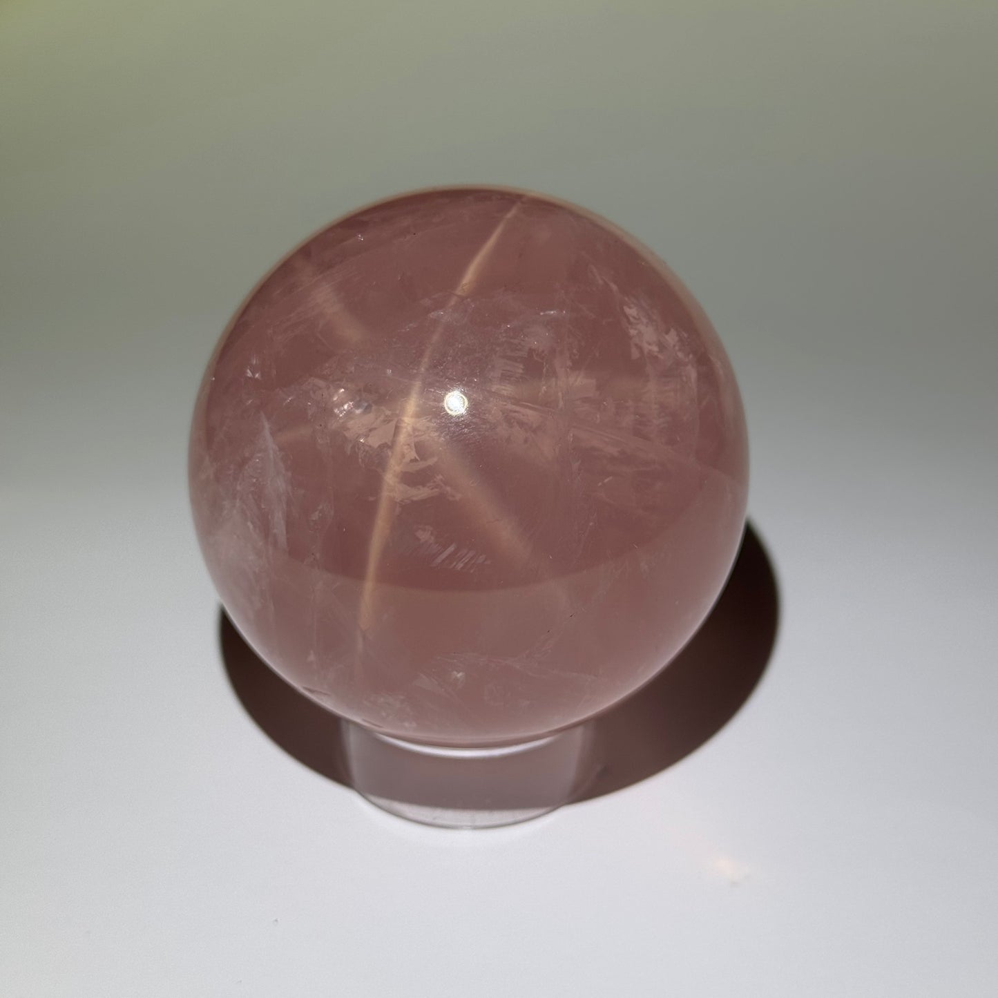 Star Rose Quartz Sphere from Madagascar: You Choose