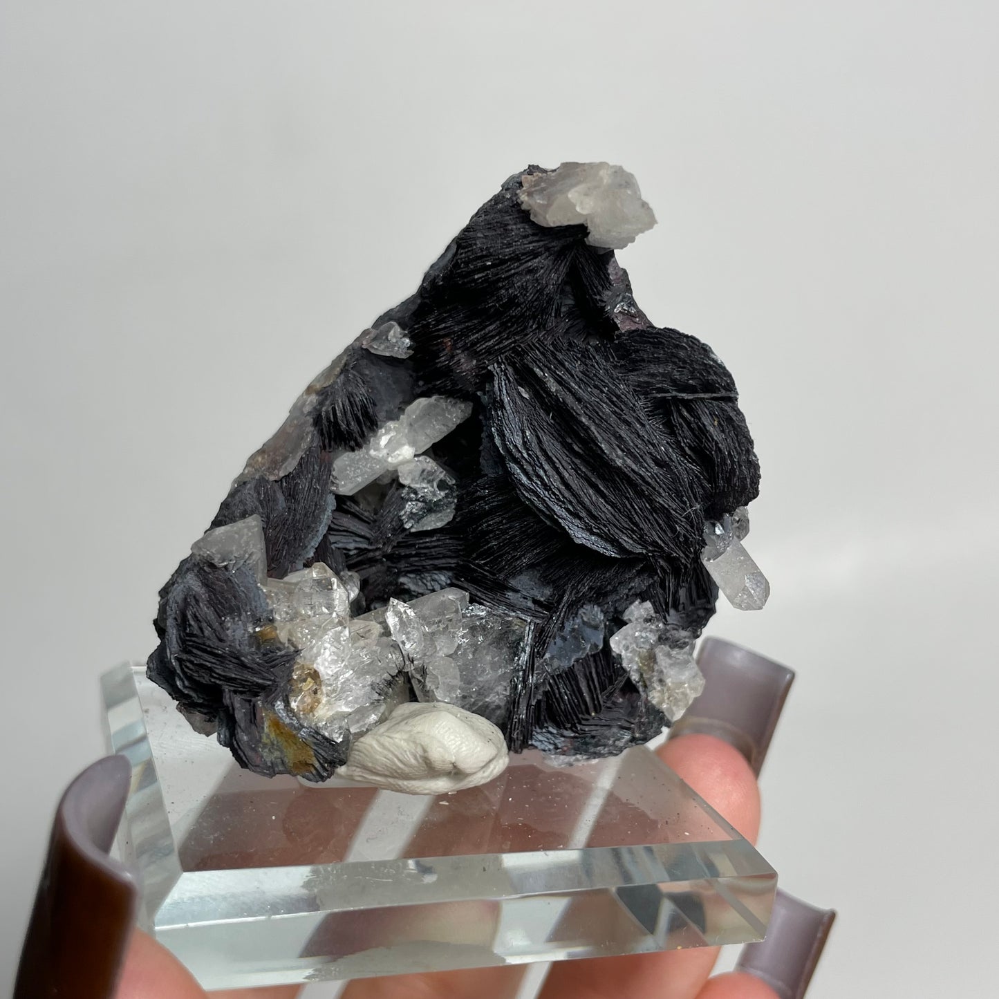 Specularite and Quartz Specimen from China: You Choose