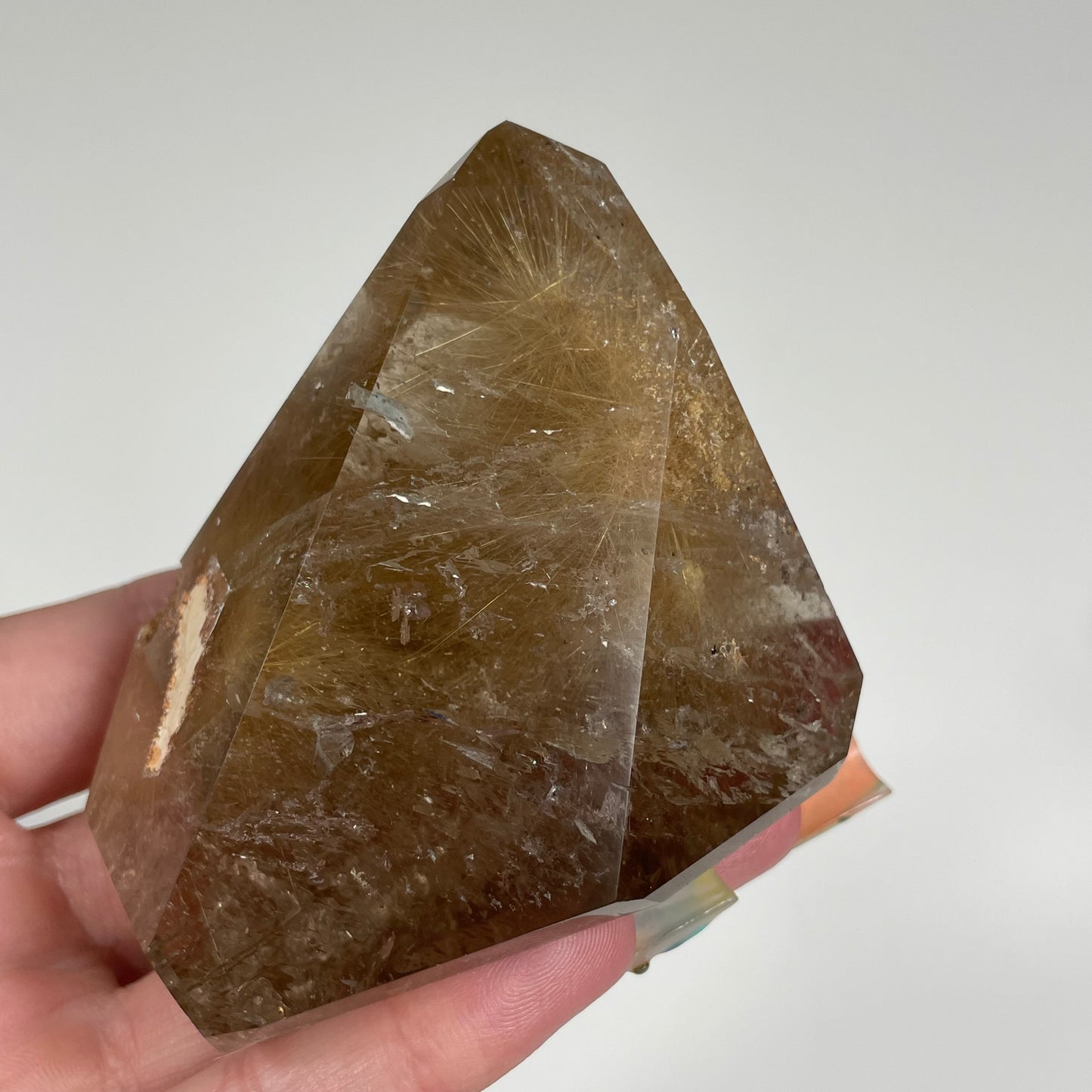 Gold Rutile in Quartz from Brazil: You Choose