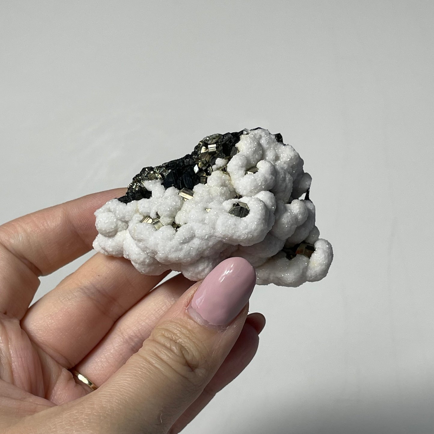 Calcite and Pyrite Specimen from Ancash, Peru: You Choose