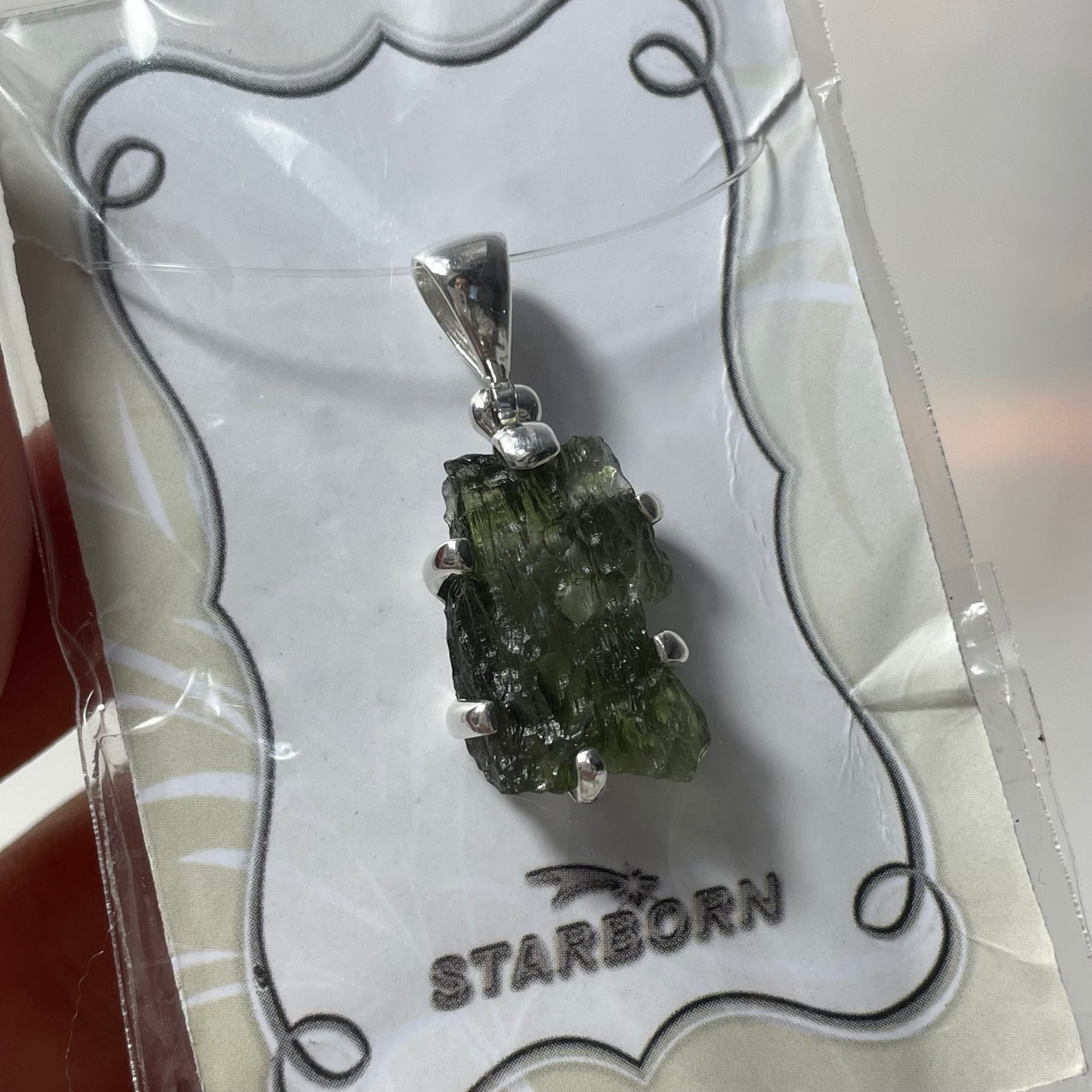 Moldavite Sterling Silver Pendant: You Choose