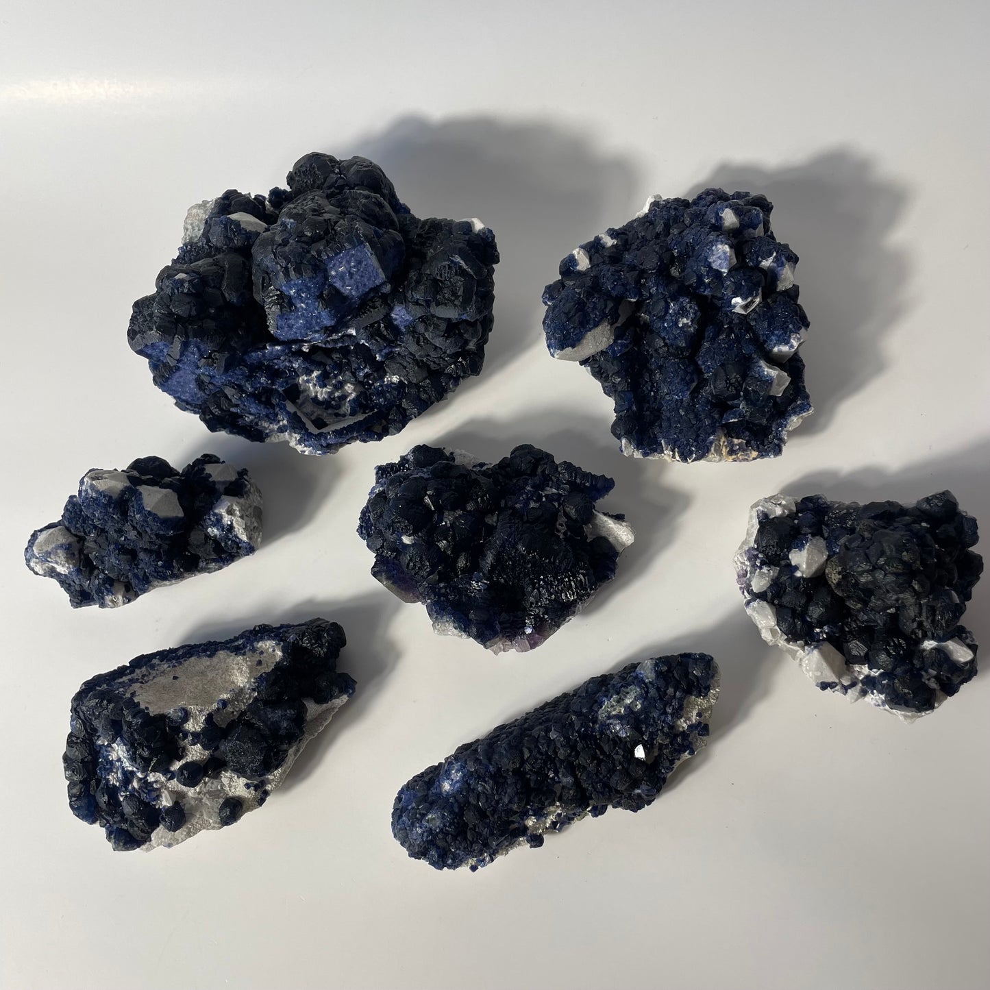 Blueberry Fluorite Specimen from Huanggangliang, China: You Choose