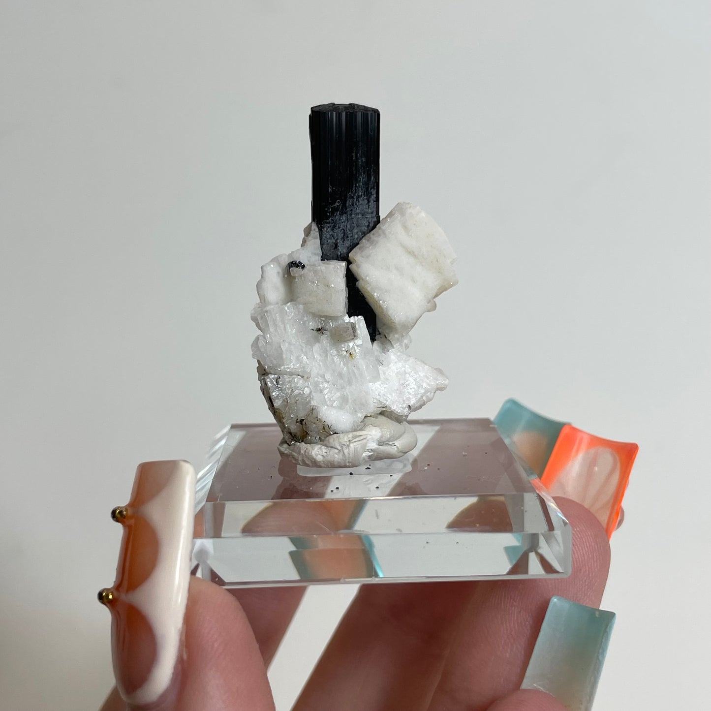 Schorl on Feldspar Specimen from Skardu, Pakistan: You Choose
