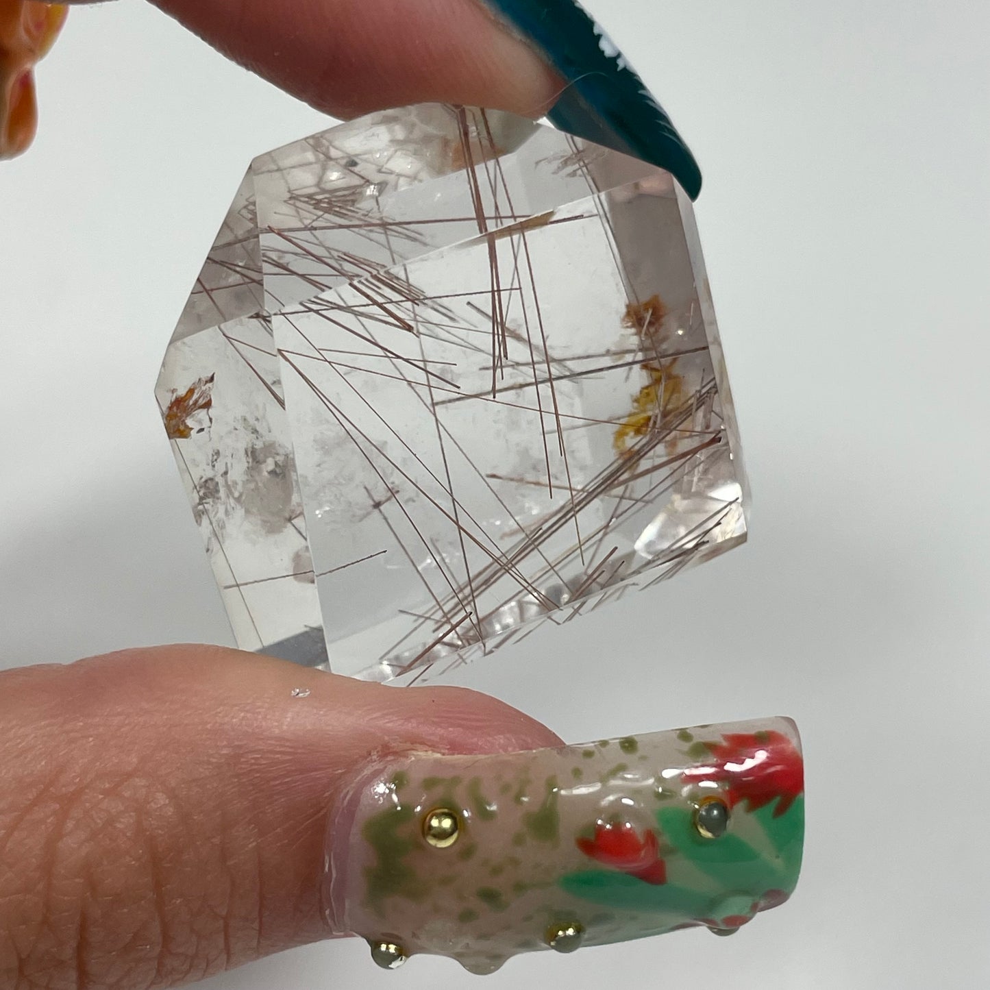 Gold Rutile in Quartz from Brazil: You Choose