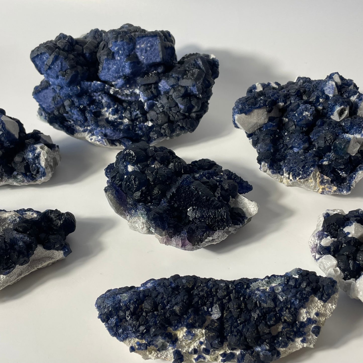 Blueberry Fluorite Specimen from Huanggangliang, China: You Choose