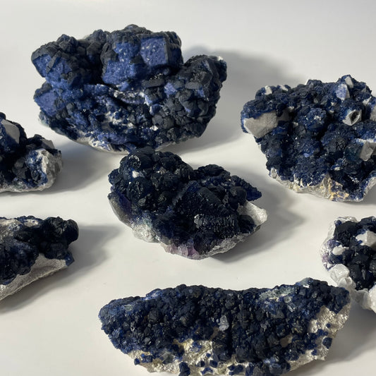 Blueberry Fluorite Specimen from Huanggangliang, China: You Choose