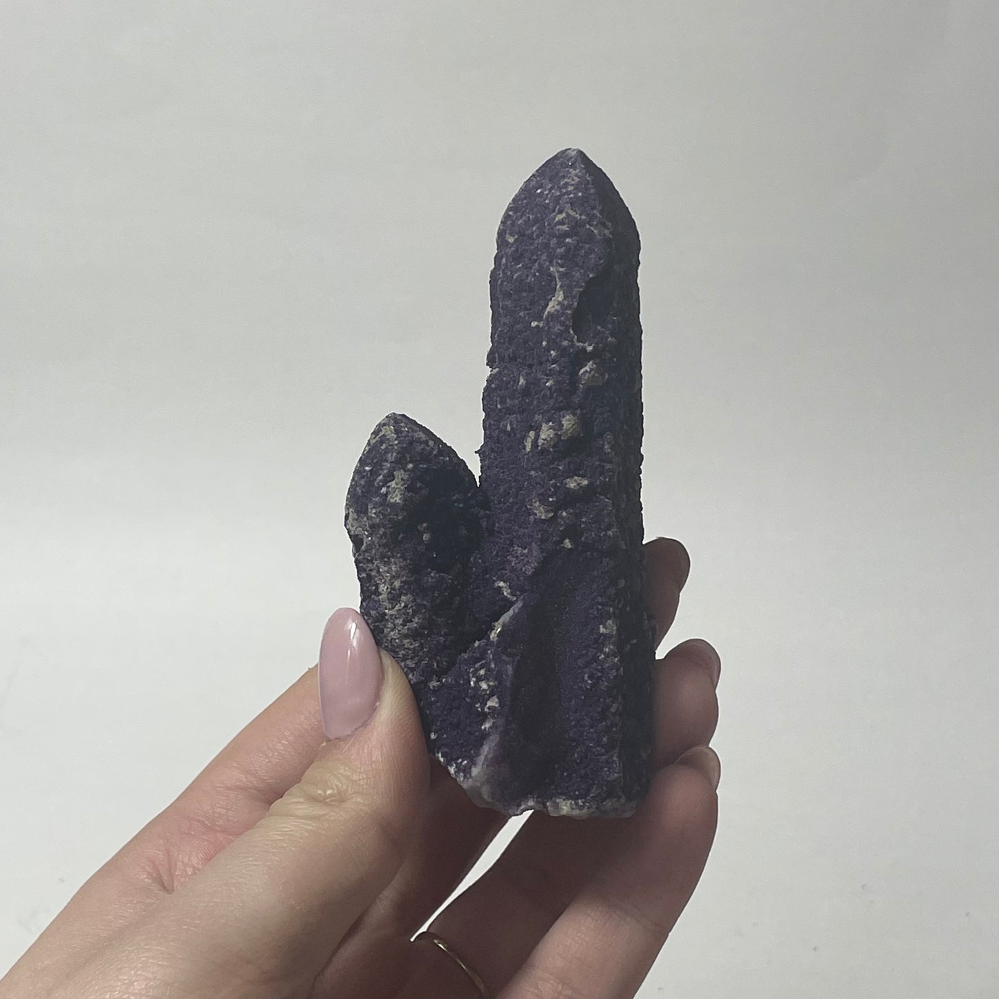 Purple Fluorite Coated Candle Quartz Specimen from Inner Mongolia, China: You Choose