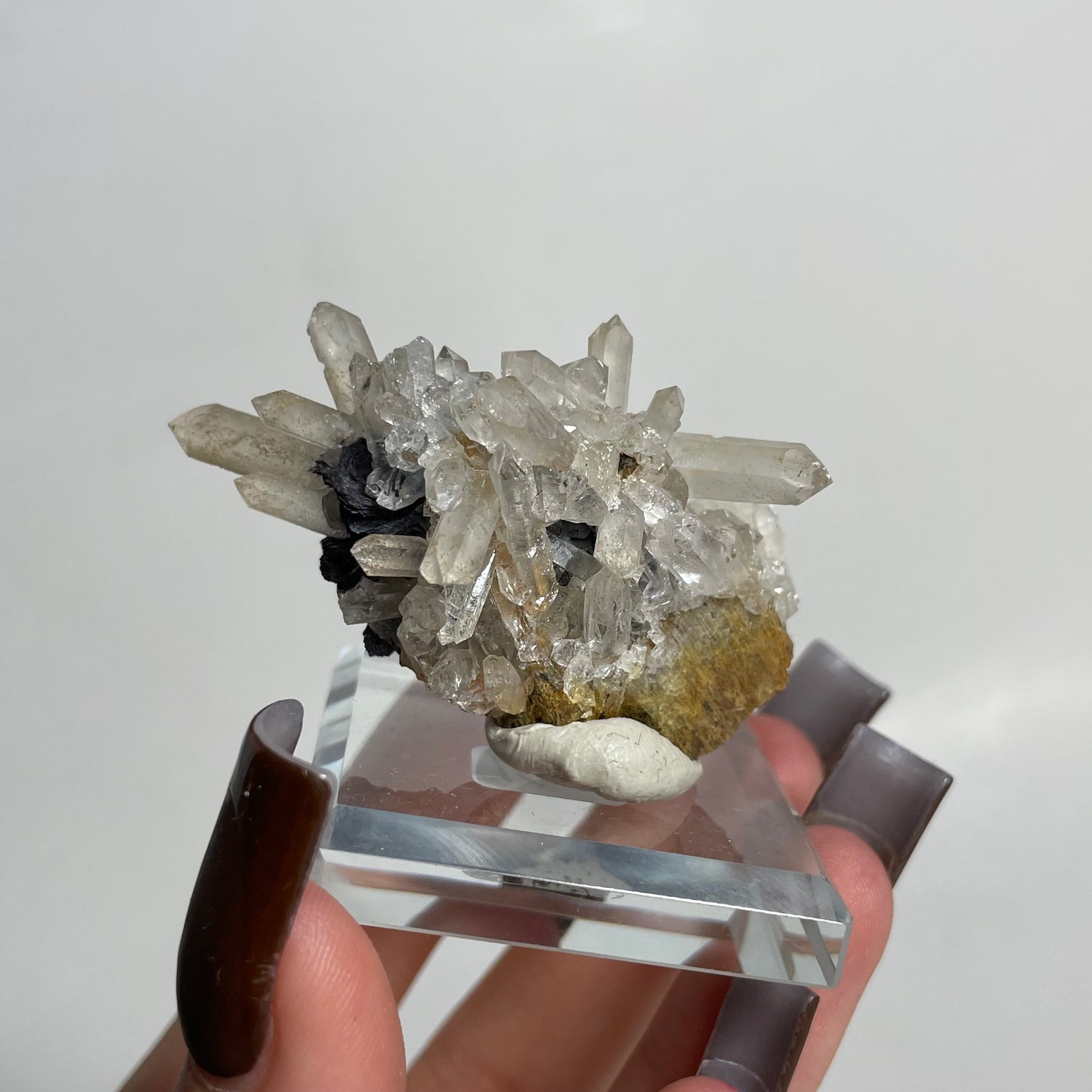 Specularite and Quartz Specimen from China: You Choose