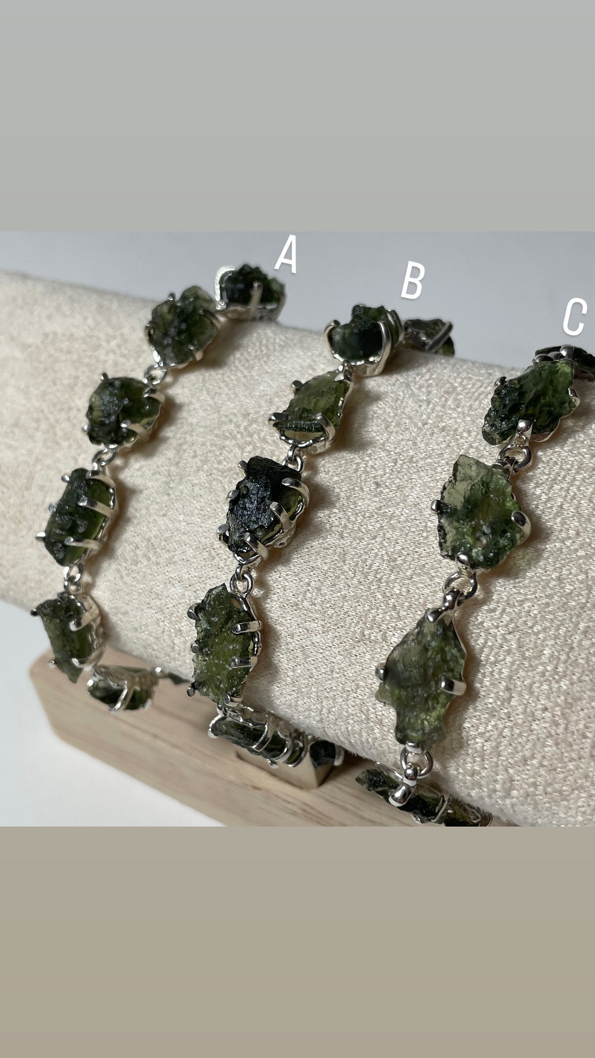 Moldavite Sterling Silver Toggle Bracelet: You Choose