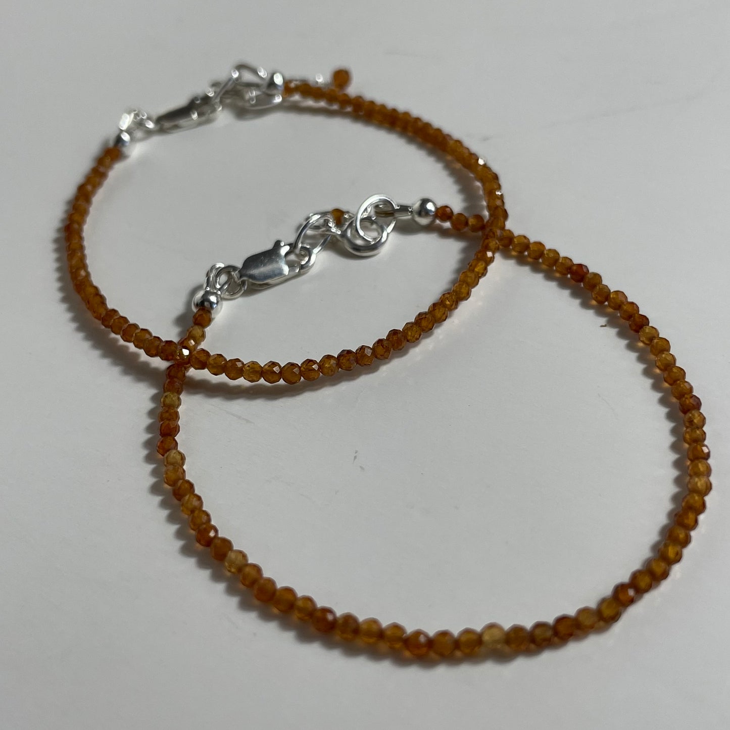 Hessonite Garnet Faceted Bracelet