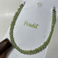 Peridot Sterling Silver Bolo Bracelet