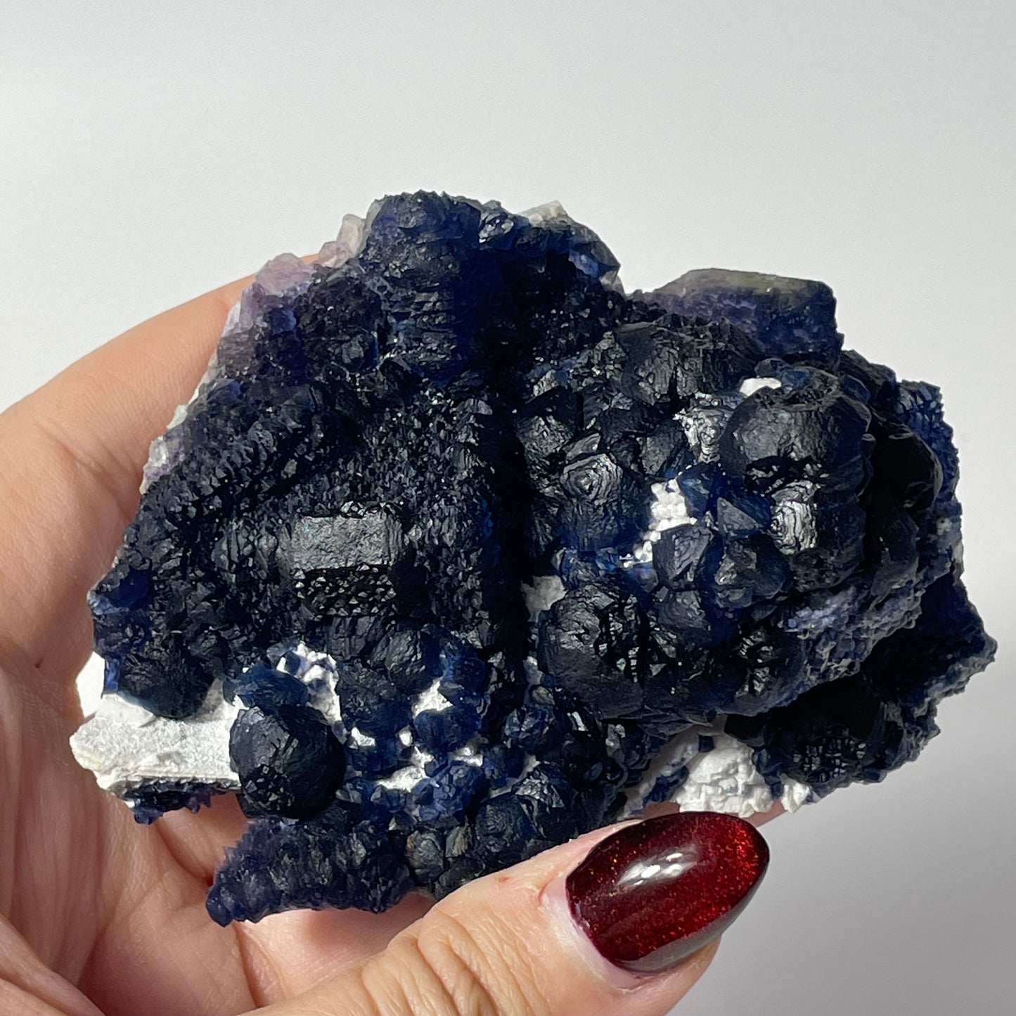 Blueberry Fluorite Specimen from Huanggangliang, China: You Choose