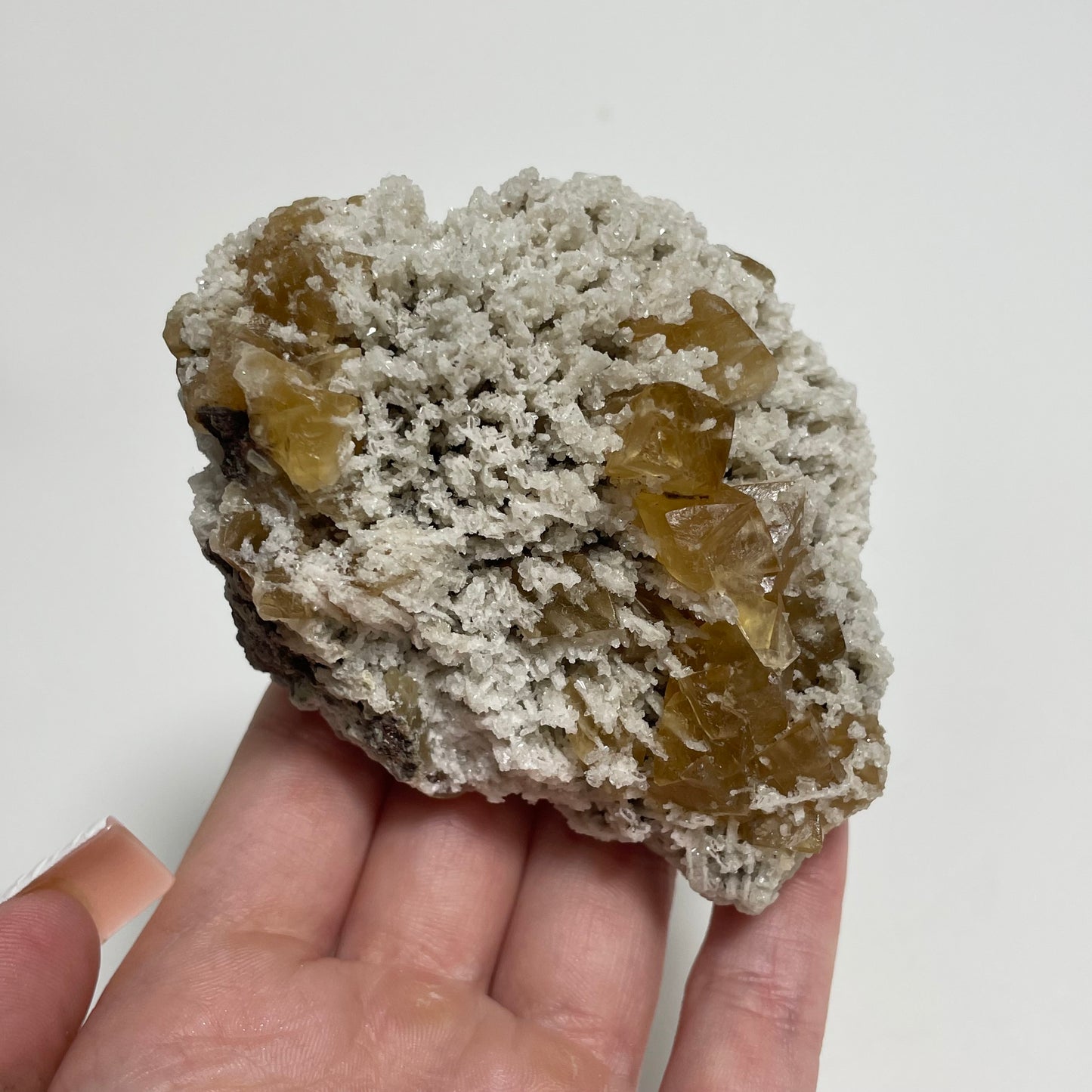 Calcite on Mordenite from India: You Choose