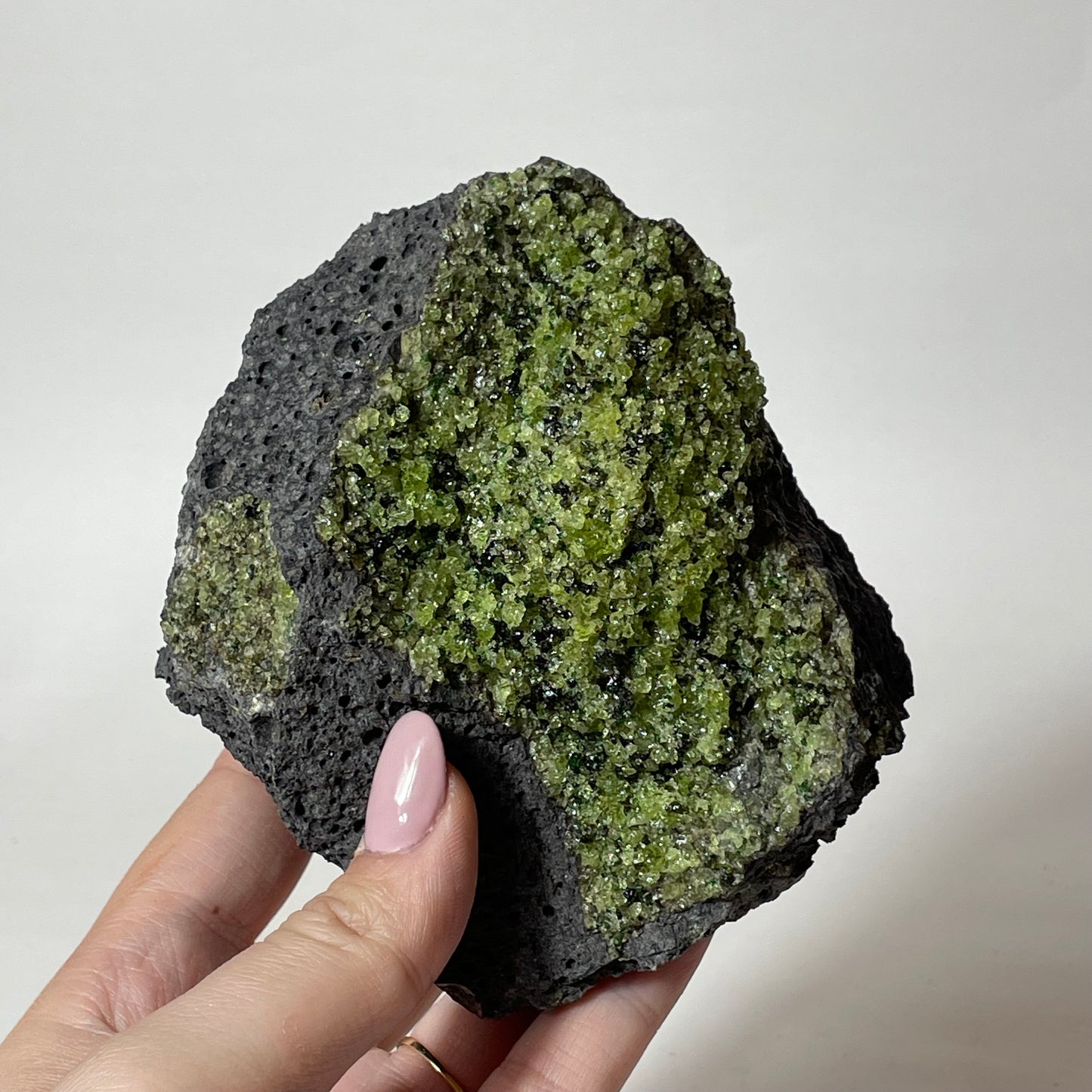 Peridot with Chrome Diopside and Spinel Specimen from Arizona: You Choose