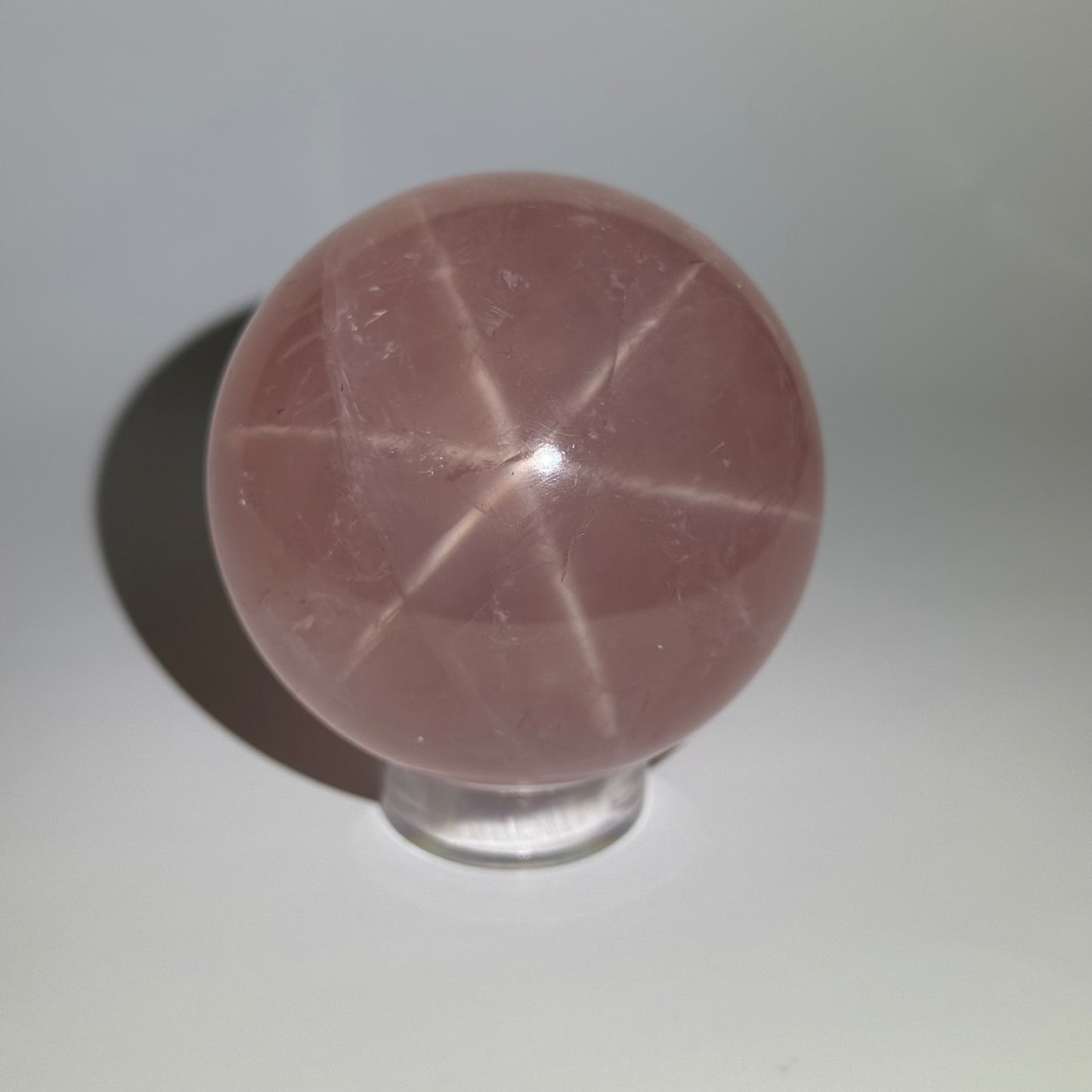 Star Rose Quartz Sphere from Madagascar: You Choose