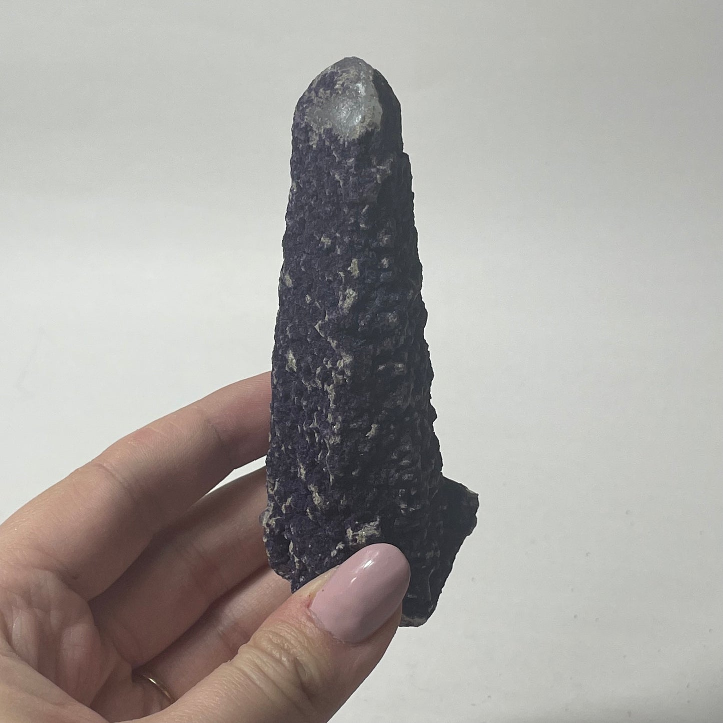 Purple Fluorite Coated Candle Quartz Specimen from Inner Mongolia, China: You Choose