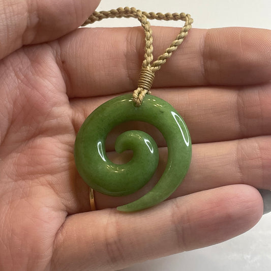 Jade Spiral Necklace: Intuitive Pick