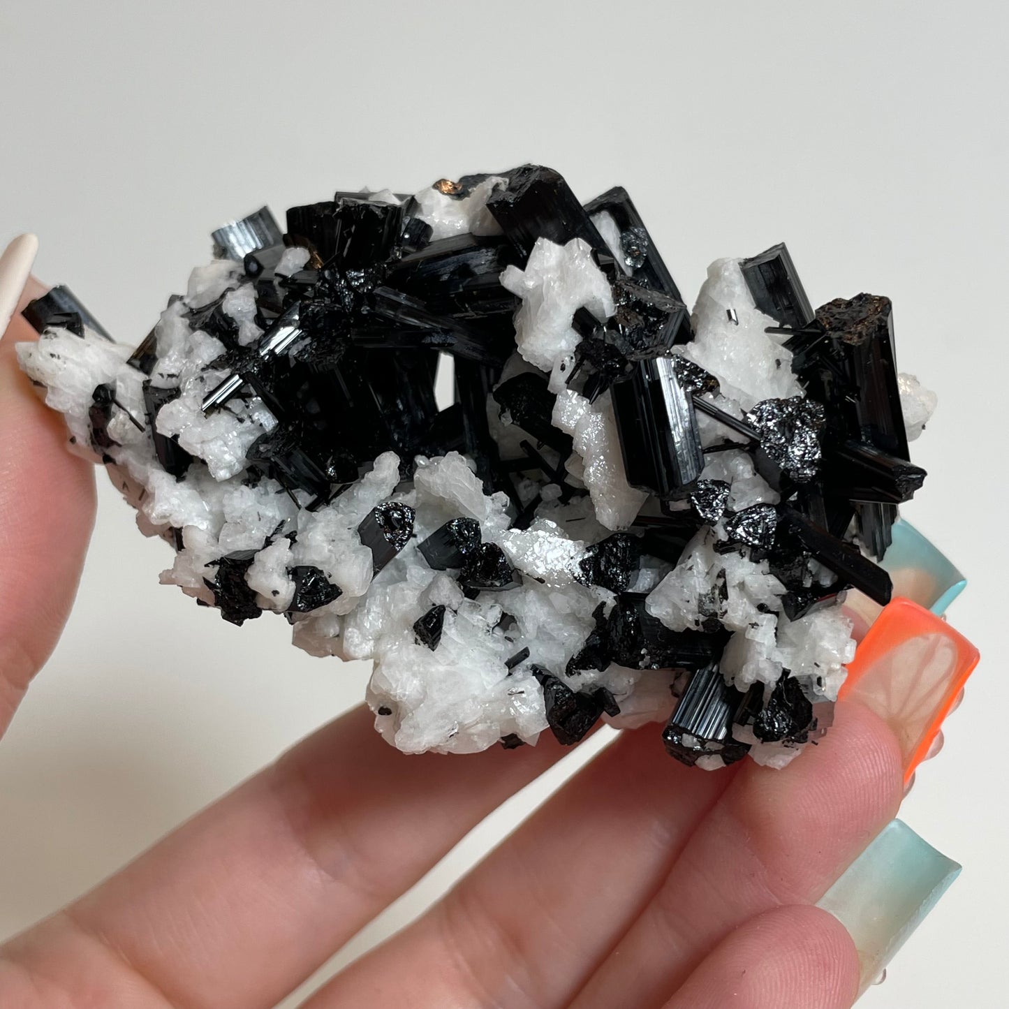 Schorl on Feldspar Specimen from Skardu, Pakistan: You Choose