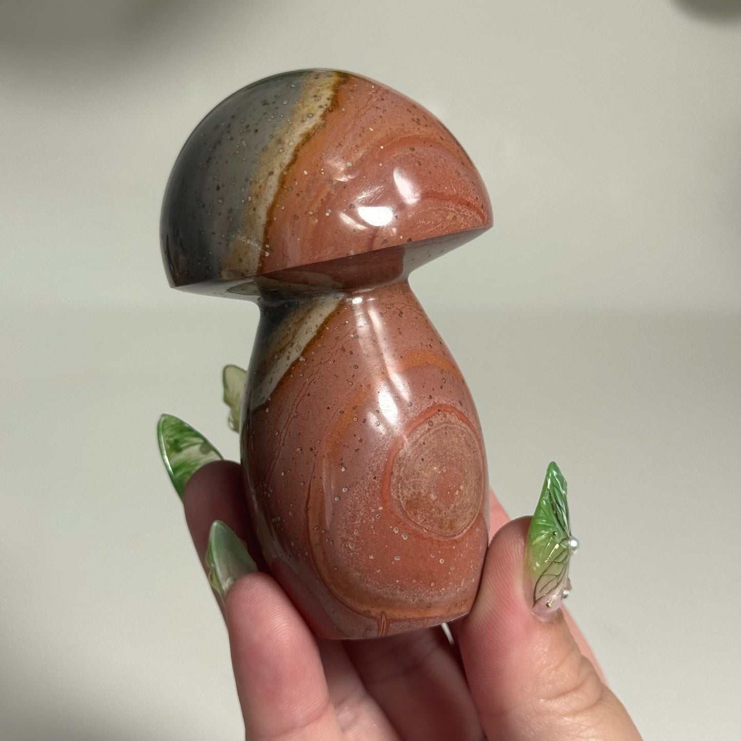 Polychrome Mushroom Carving: You Choose (Large)