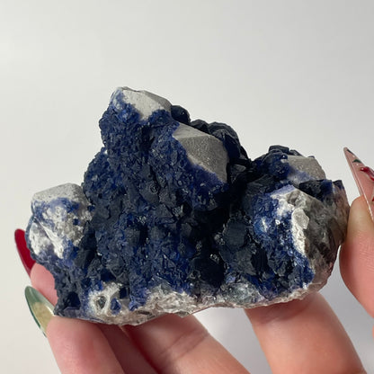 Blueberry Fluorite Specimen from Huanggangliang, China: You Choose