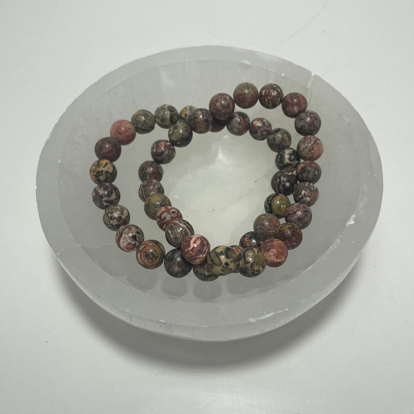 Leopard Skin Jasper Beaded Bracelet