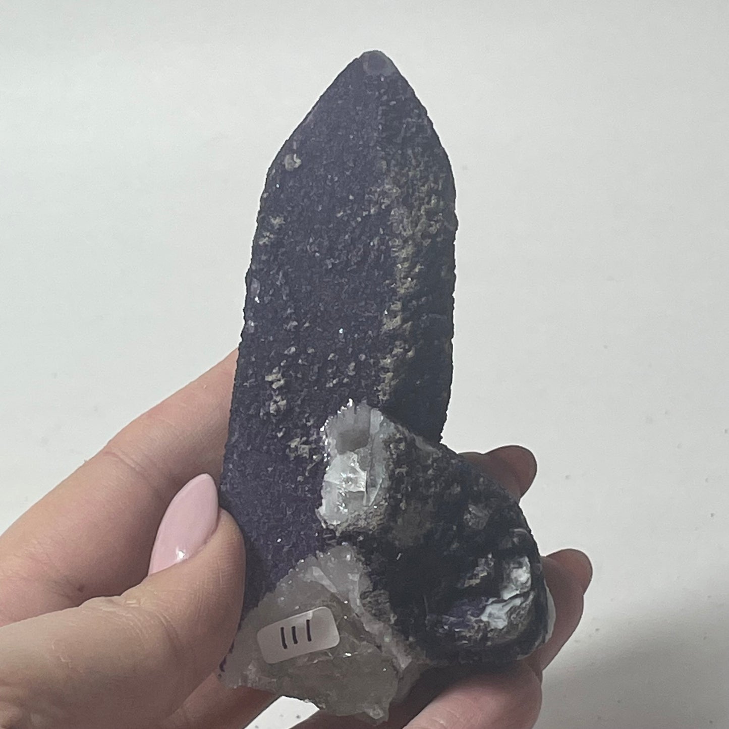 Purple Fluorite Coated Candle Quartz Specimen from Inner Mongolia, China: You Choose