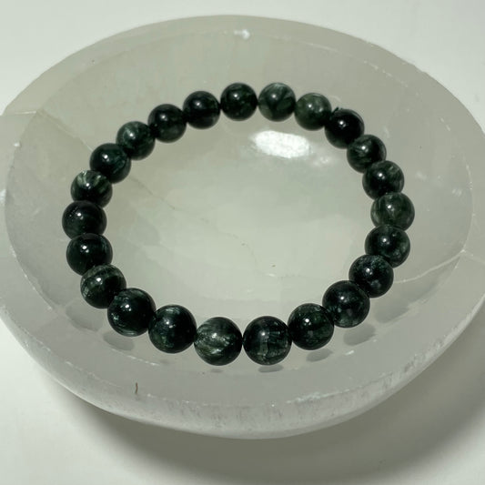 Seraphinite Beaded Bracelet