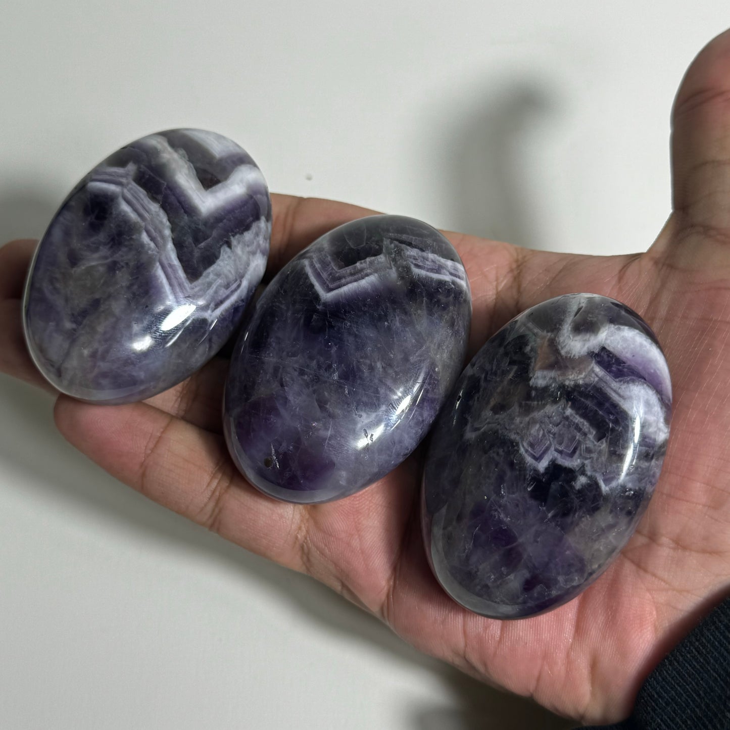 Dream Amethyst Palm Stone