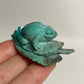 Gem Silica Frog Carving
