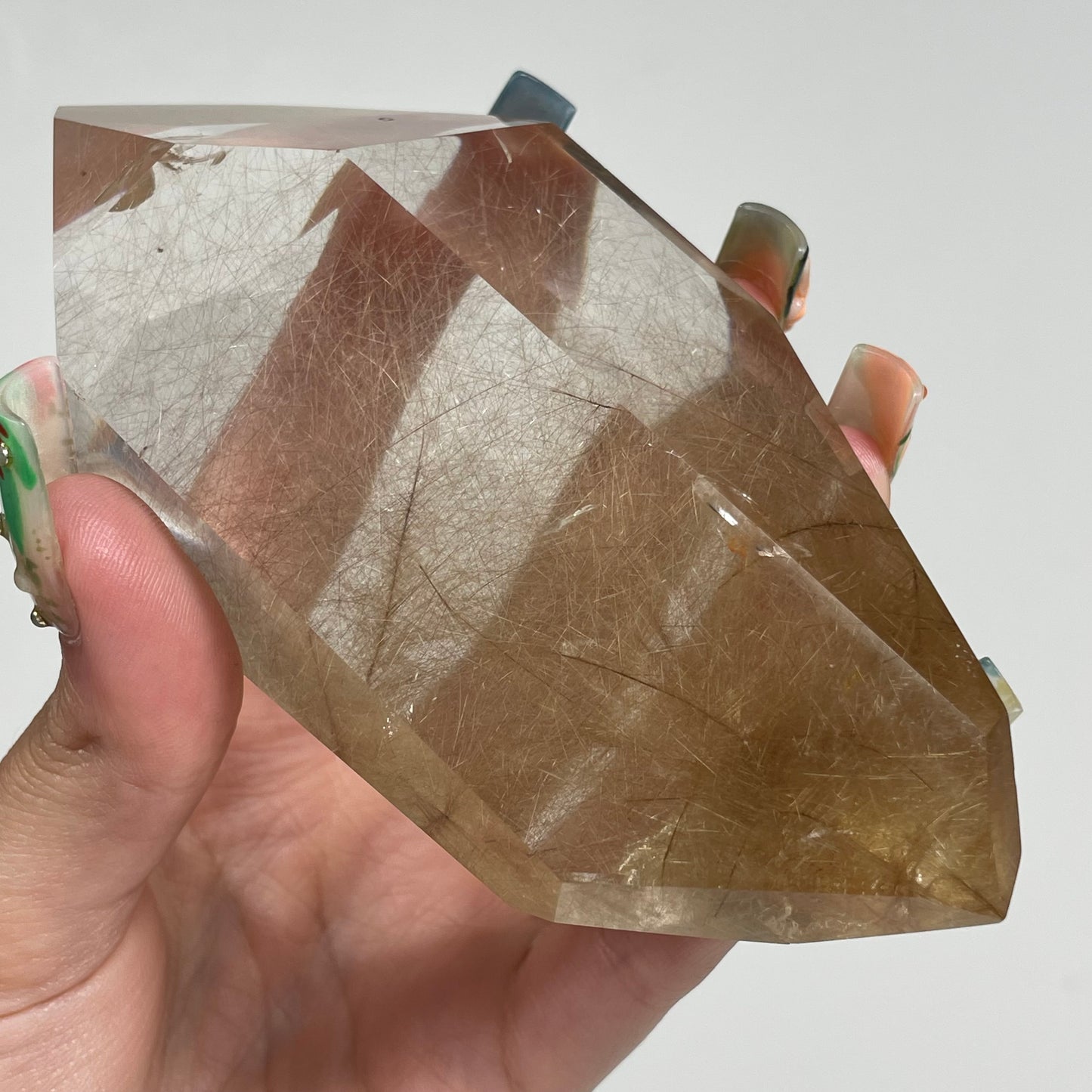 Gold Rutile in Quartz from Brazil: You Choose