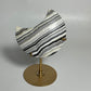 Zebra Calcite Moon Carving with Stand: You Choose