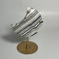 Zebra Calcite Moon Carving with Stand: You Choose