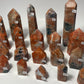 Orange Calcite + Blue Apatite Tower: You Choose