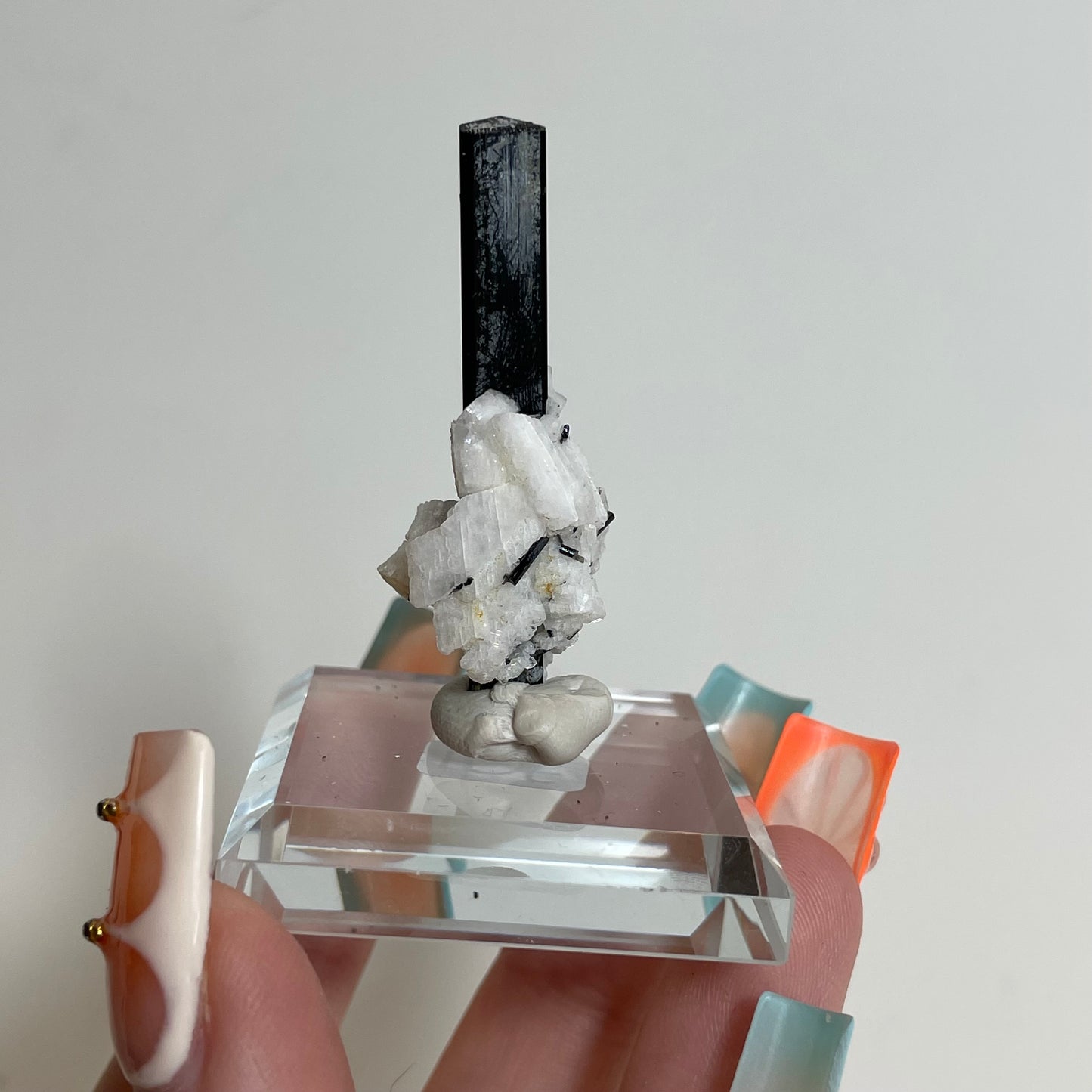Schorl on Feldspar Specimen from Skardu, Pakistan: You Choose