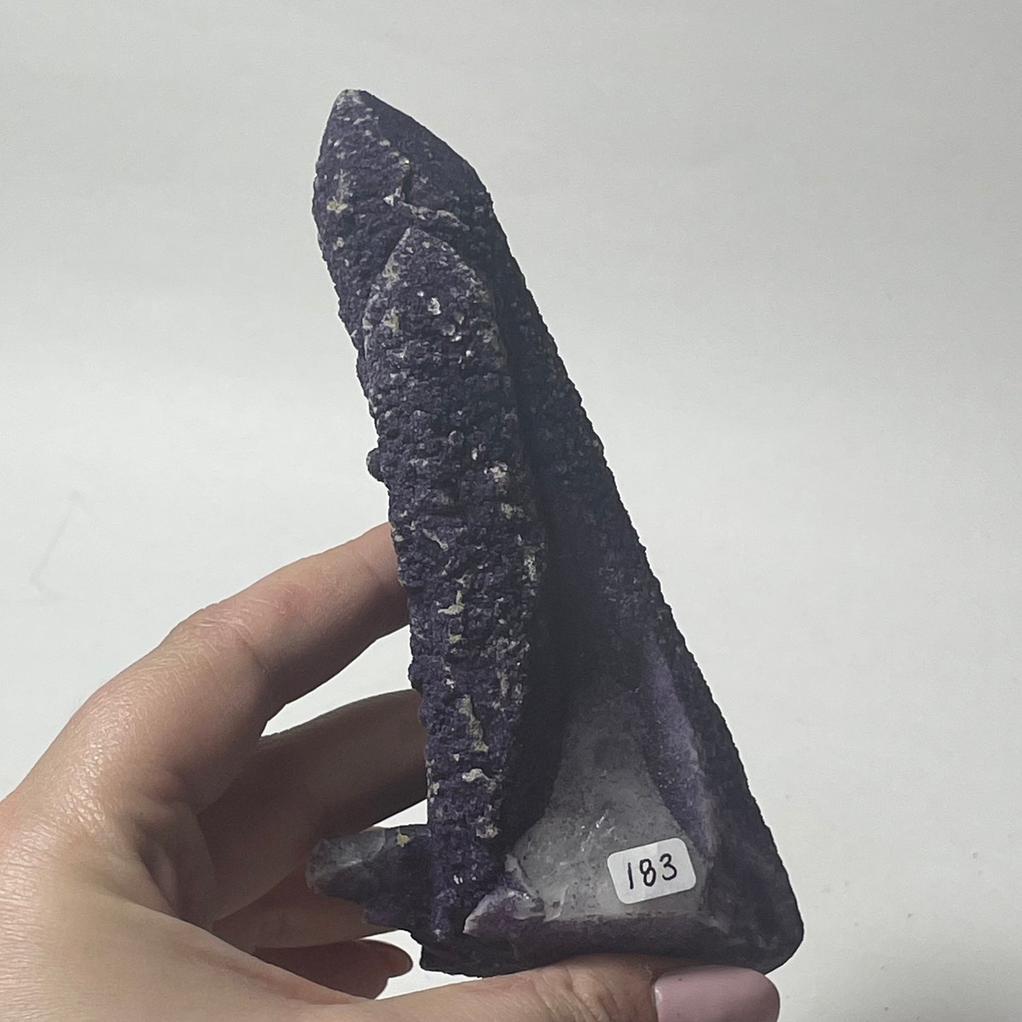 Purple Fluorite Coated Candle Quartz Specimen from Inner Mongolia, China: You Choose