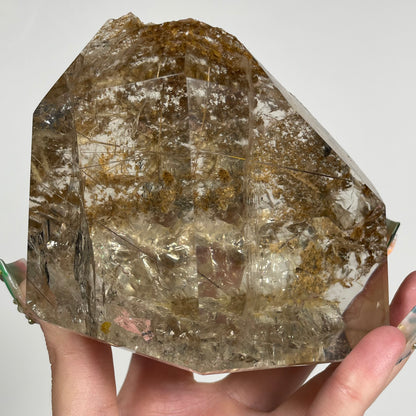 Gold Rutile in Quartz from Brazil: You Choose