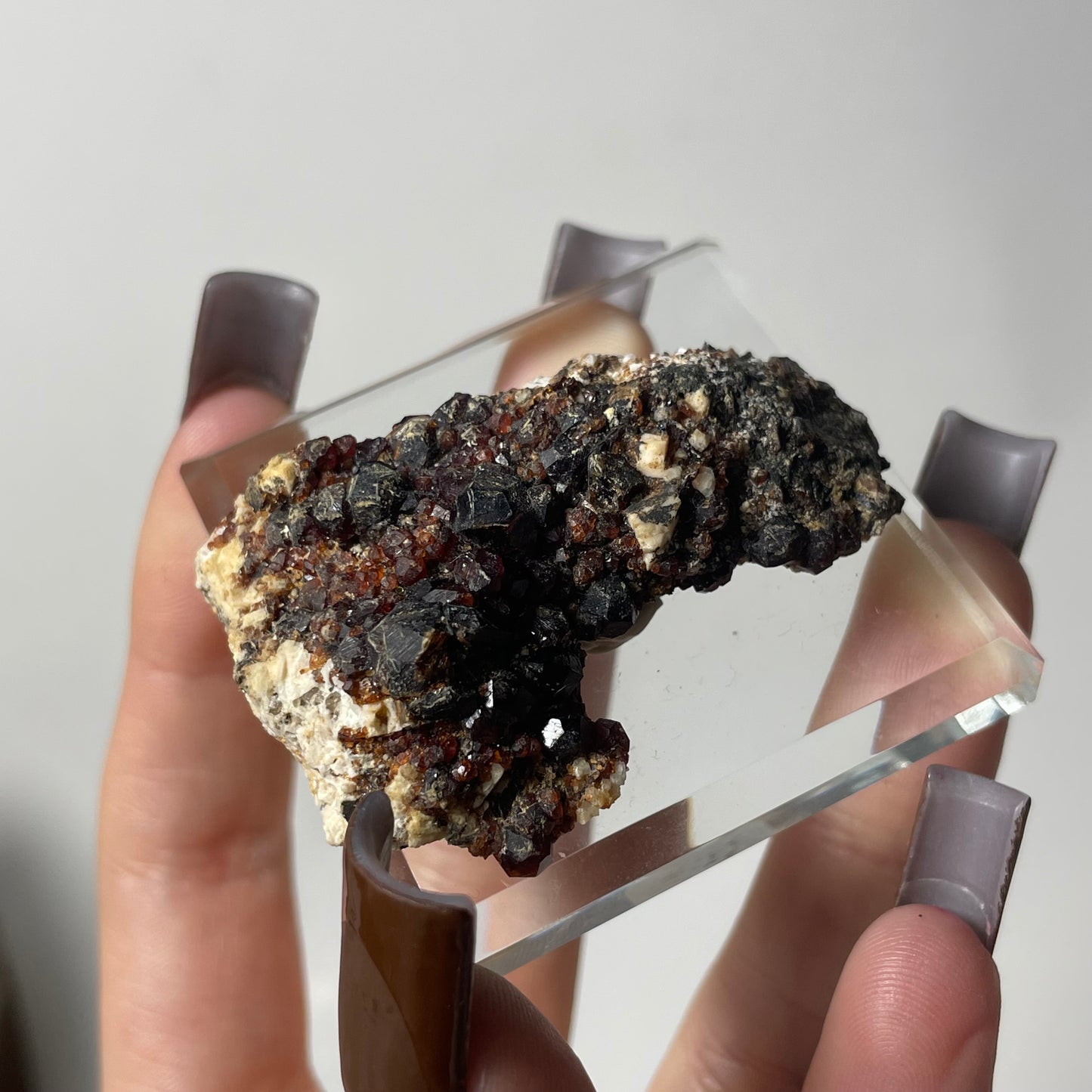 Spessartine Garnet with Smoky Quartz Specimen from Fujian, China: You Choose