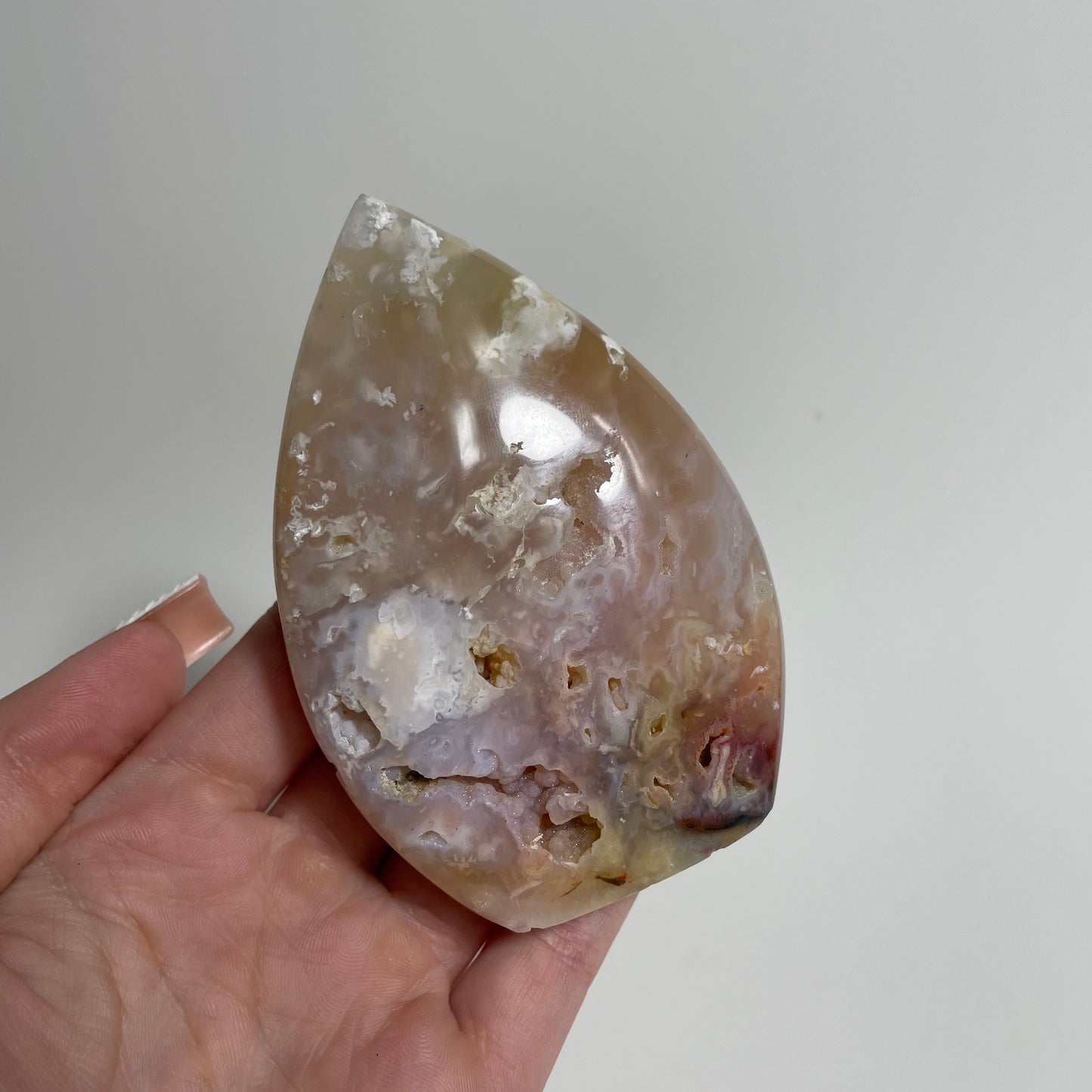 Pink Plume Agate Flame from Indonesia: You Choose