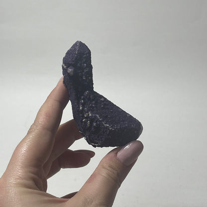 Purple Fluorite Coated Candle Quartz Specimen from Inner Mongolia, China: You Choose